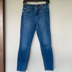 7 For All Mankind ankle skinny jeans